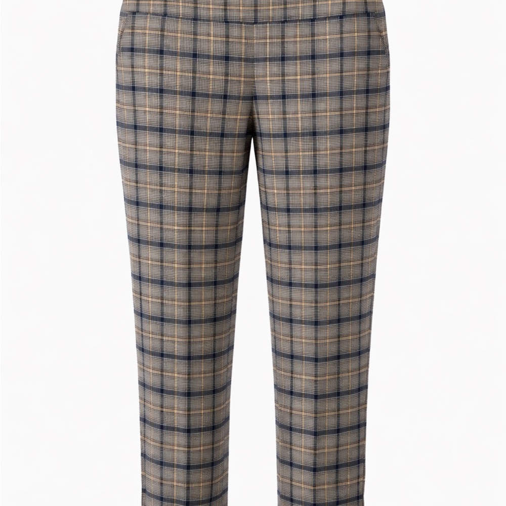 Jules & Leopold Checkered Pants in Yellow and Blue